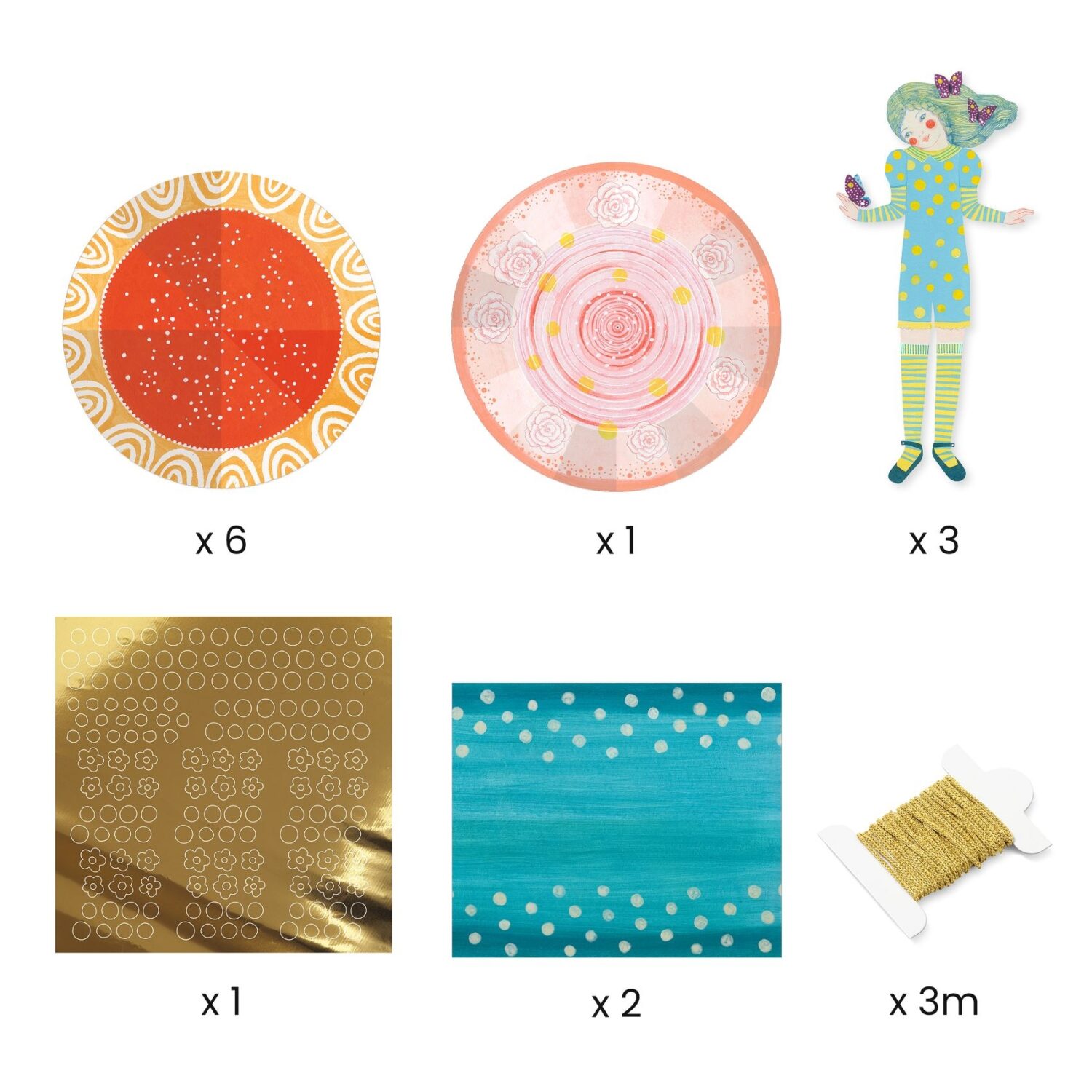 Djeco Paper Dresses set artistico carta dai 6 anni