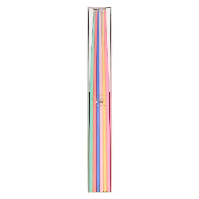 Meri Meri Candele Torta Extra Lunghe 12 Pezzi Color Mixed