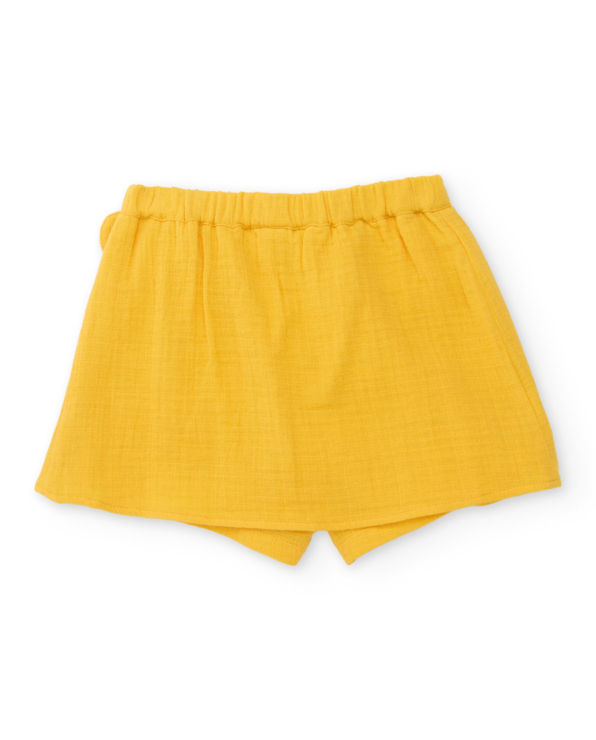 Tuc Tuc gonna pantalone bambina incrociata gialla