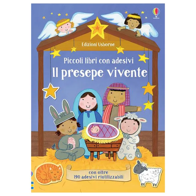 Usborne Piccoli libri con adesivi Il presepe vivente 30 pagine