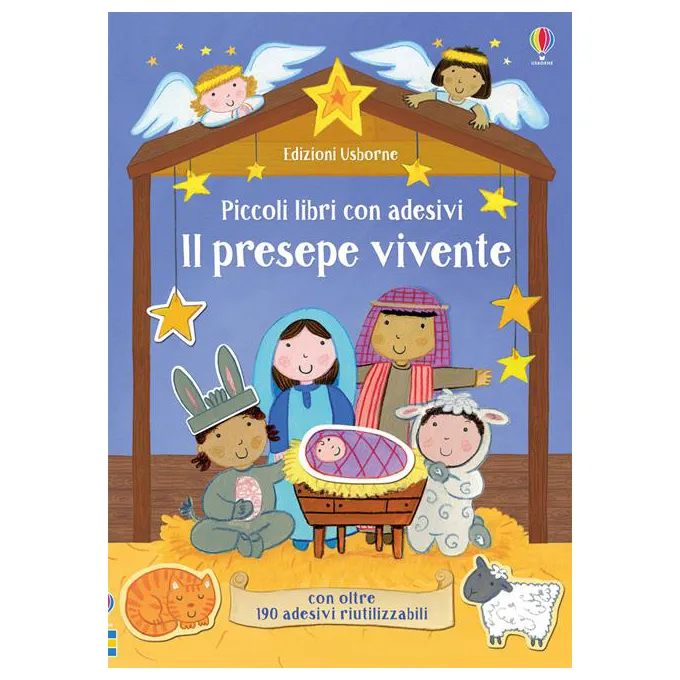 Usborne Piccoli libri con adesivi Il presepe vivente 30 pagine