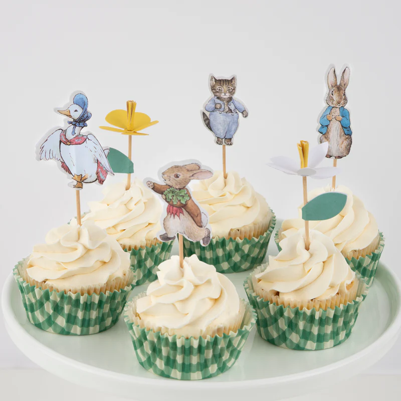 Meri Meri Peter Rabbit kit cupcake 24 topper festa