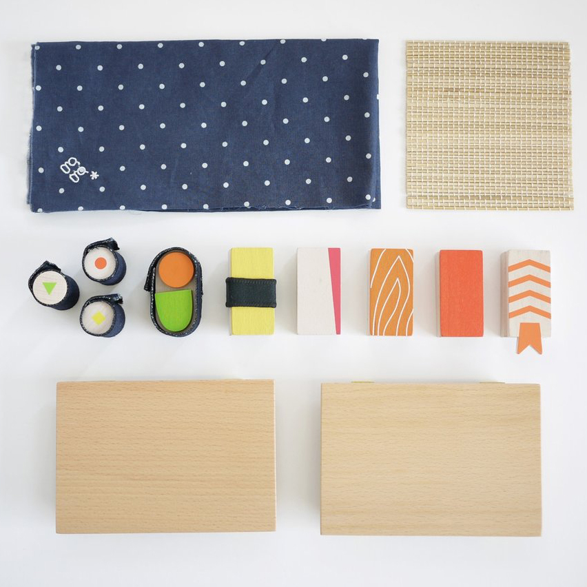 Kukkia gg* Sushi Chef Set sushi in legno