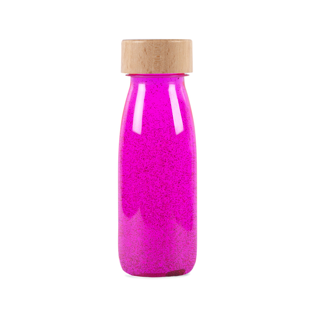 Petit Boum Float bottiglia sensoriale rosa fluo calmante
