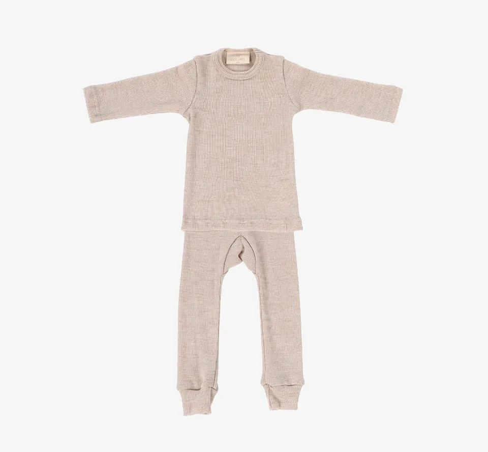 Kico Label pigiama in lana merino neonato