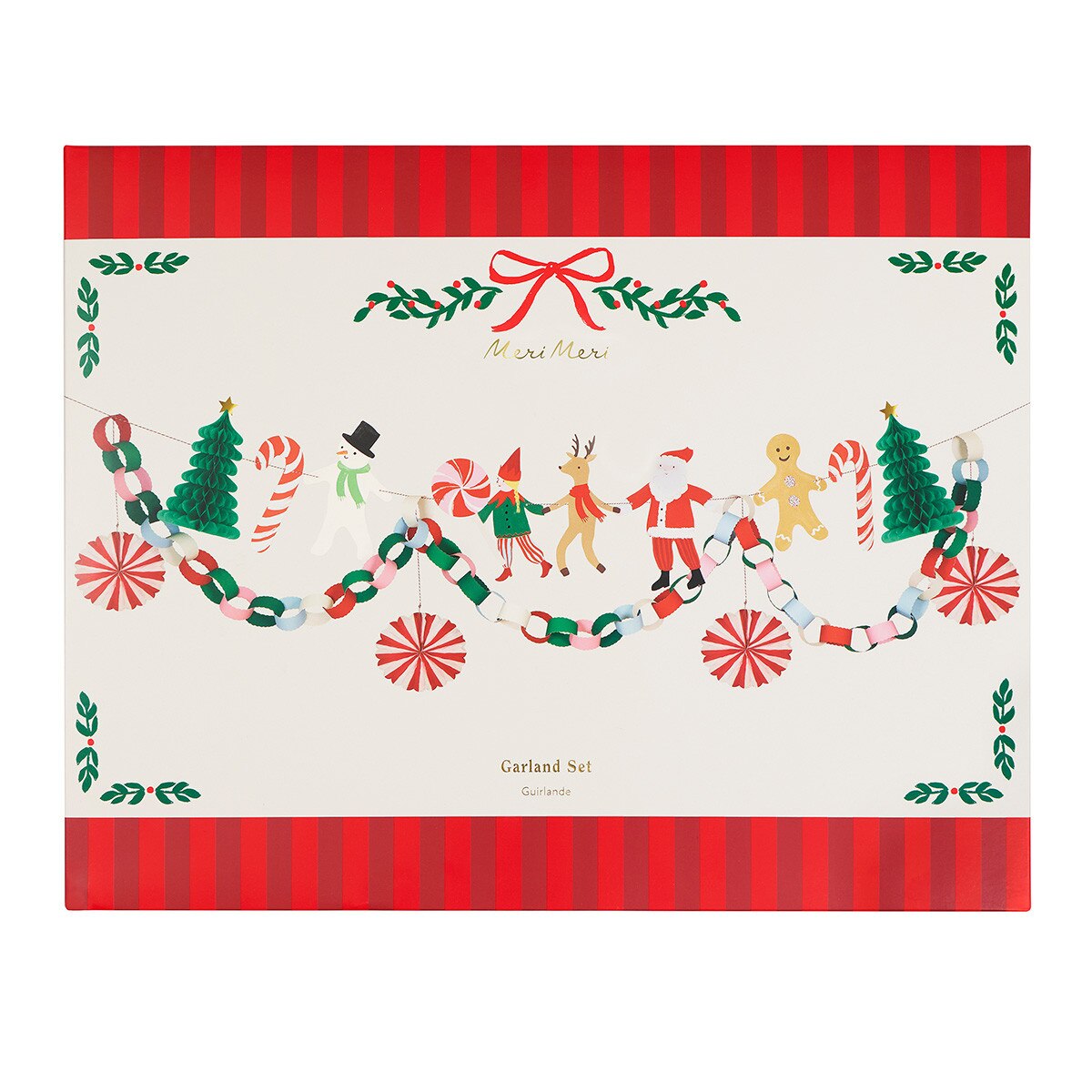 MeriMeri Jolly Christmas ghirlanda natalizia 6 pezzi 3D