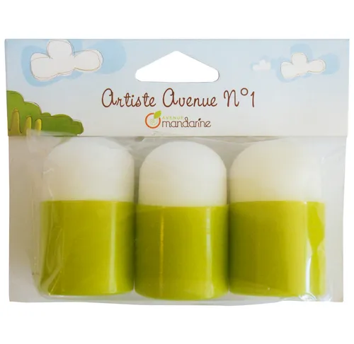Avenue Mandarine set 3 tamponi dito spugna pittura bimbi