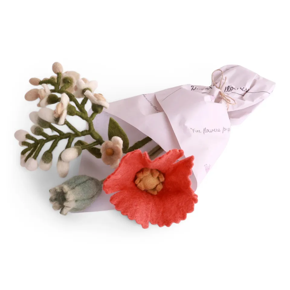 Gry & Sif Bina Bouquet mazzo fiori feltro lana