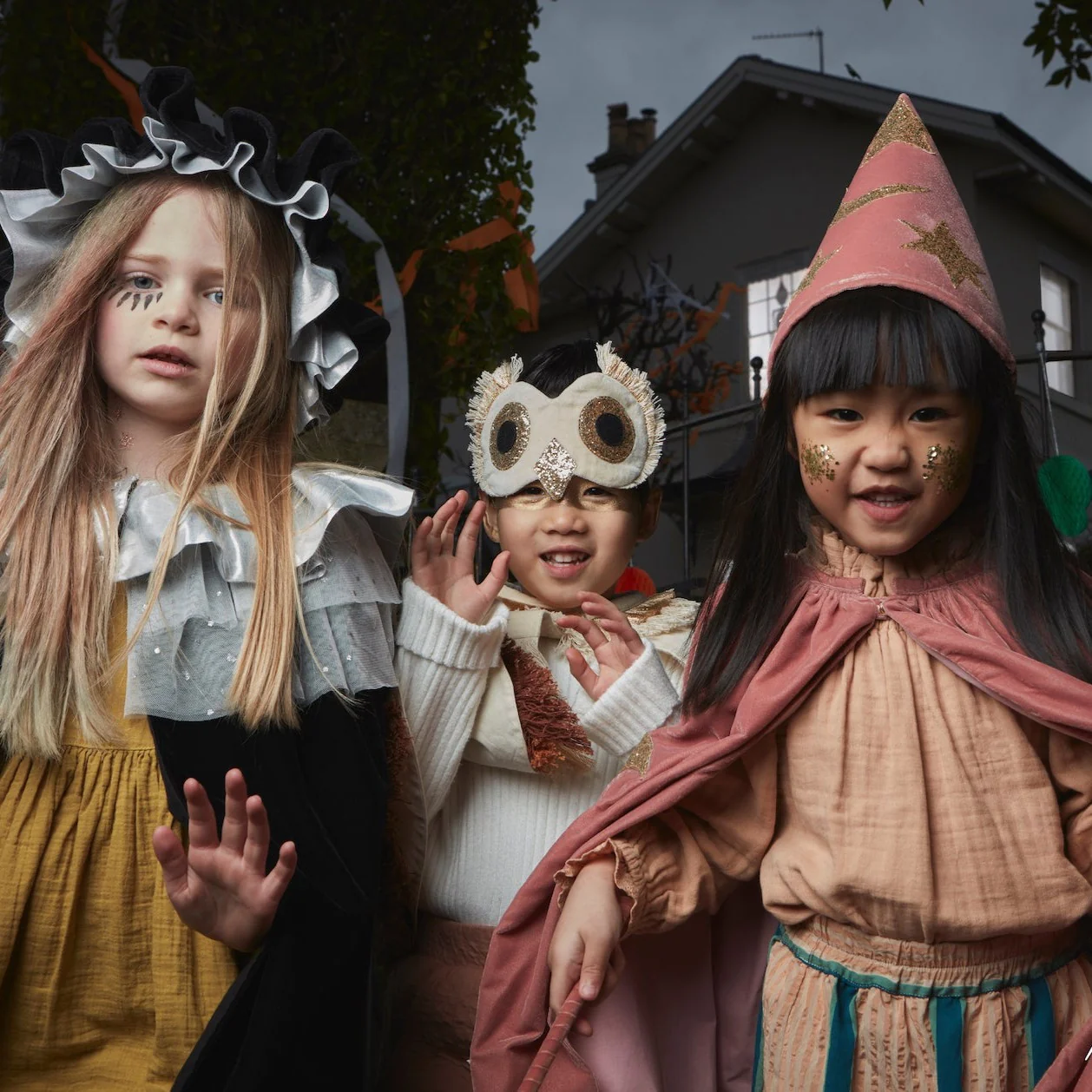 Meri Meri Gufo mantella e maschera costume 3-6 anni
