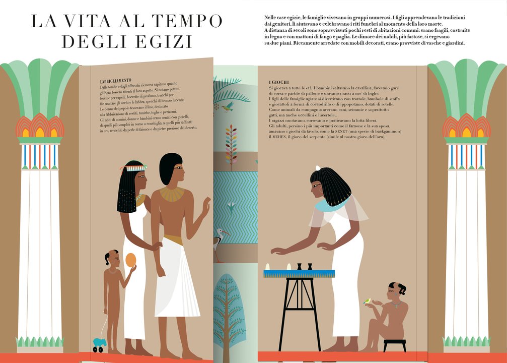 L'Ippocampo Egittomania libro bambini pop-up 20 pagine