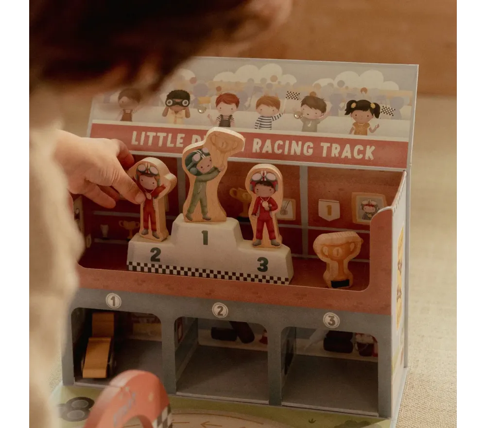 Little Dutch Railway set gara macchinine legno