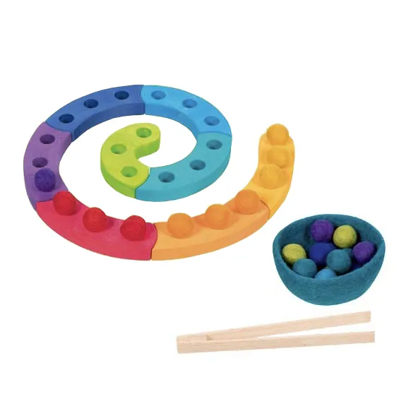 Goki Spirale Celebrazioni gioco legno colori pinza