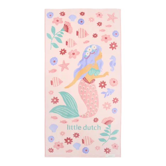 Little Dutch Sirena telo mare bimba rosa 60x120 cm