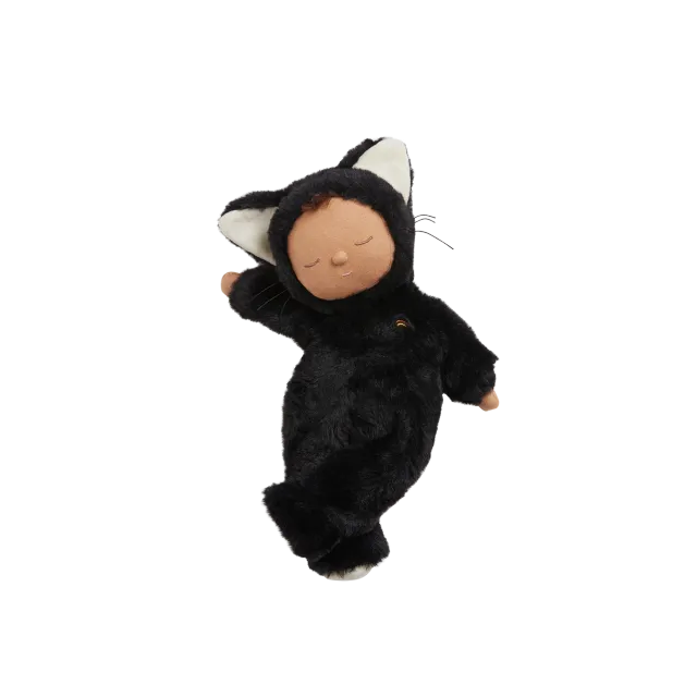 Olli Ella Cozy Dinkums Black Cat bambola 34 cm