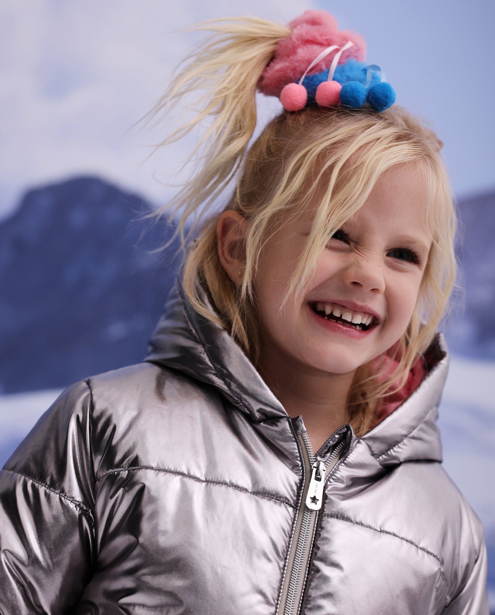 Tuc Tuc Elastico Capelli Bambina Pom Pom Multicolore