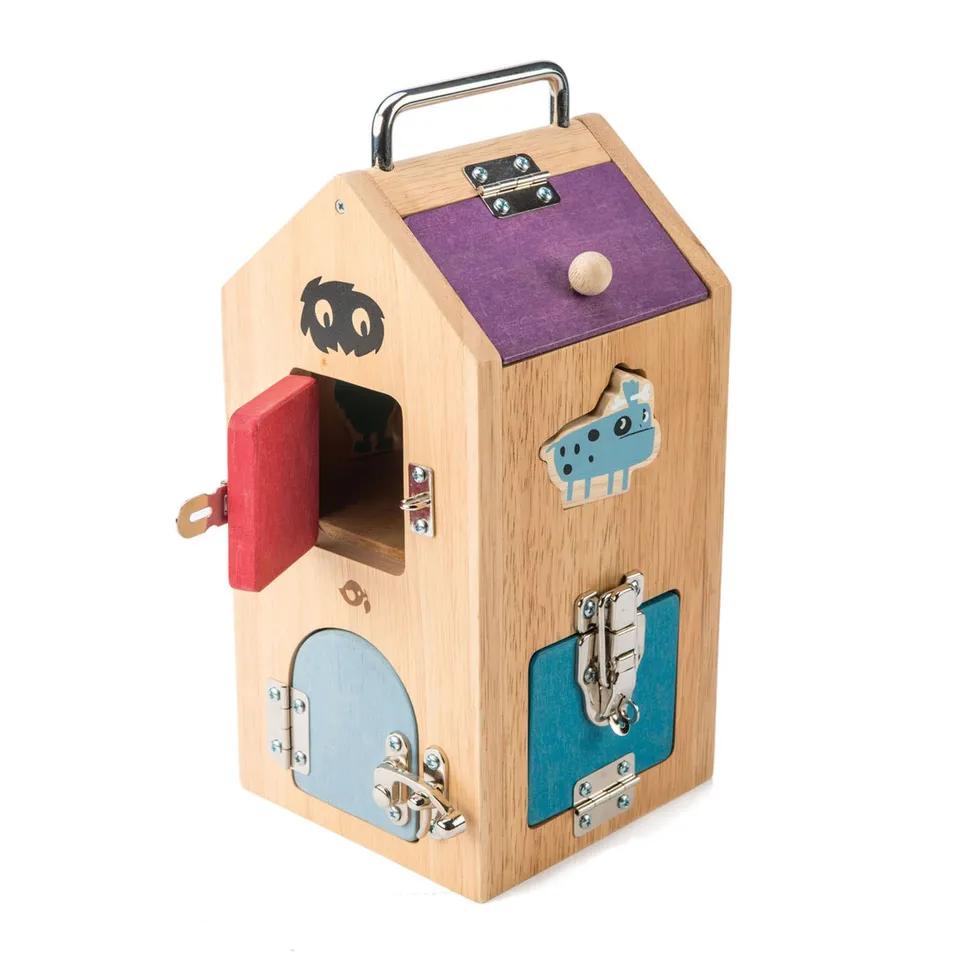 Tender Leaf Monster Lock Box torre allacciature legno