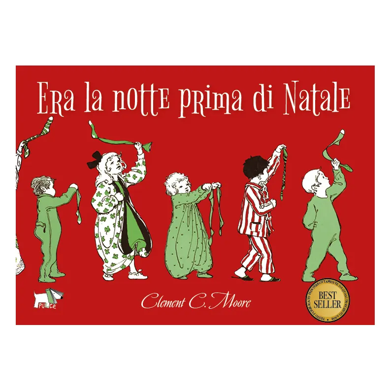Pulce Era la notte prima di Natale libro 3-6 anni copertina rigida