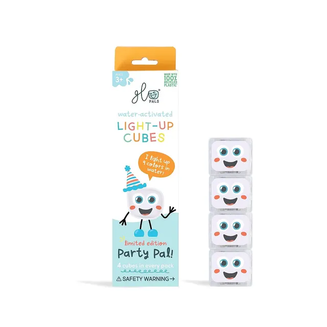 Glo Pals Party Pal cubi luminosi bianchi 4 pezzi