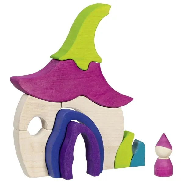 Goki Casa delle Fate Set Costruzioni in Legno