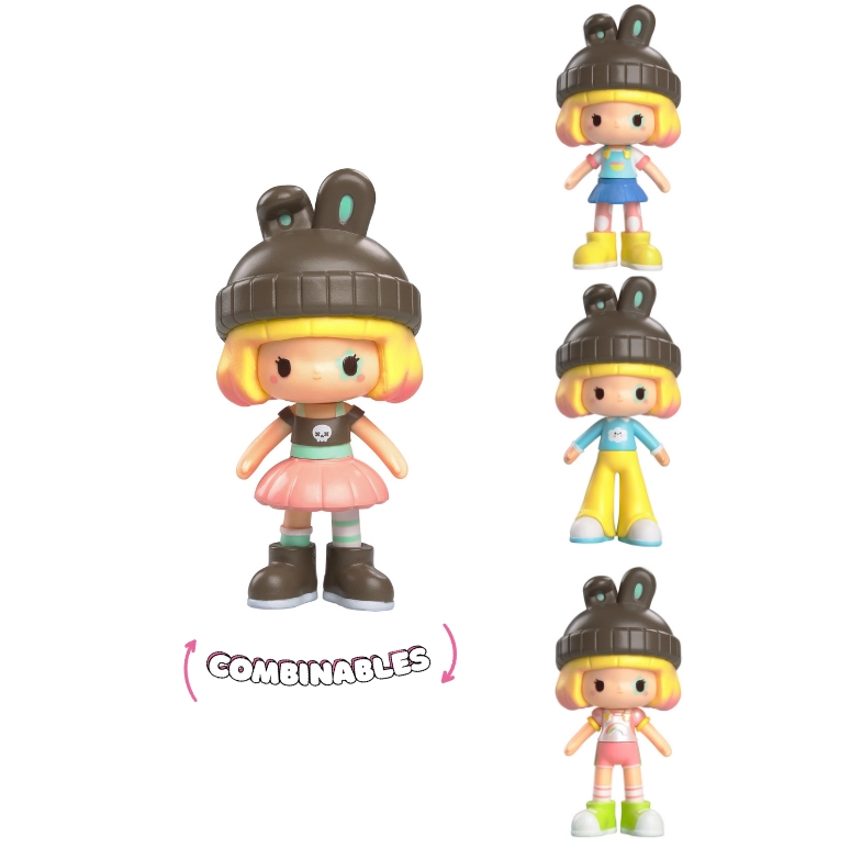 Dundun Fashion Dolls Ella bambolina vinile 9 cm