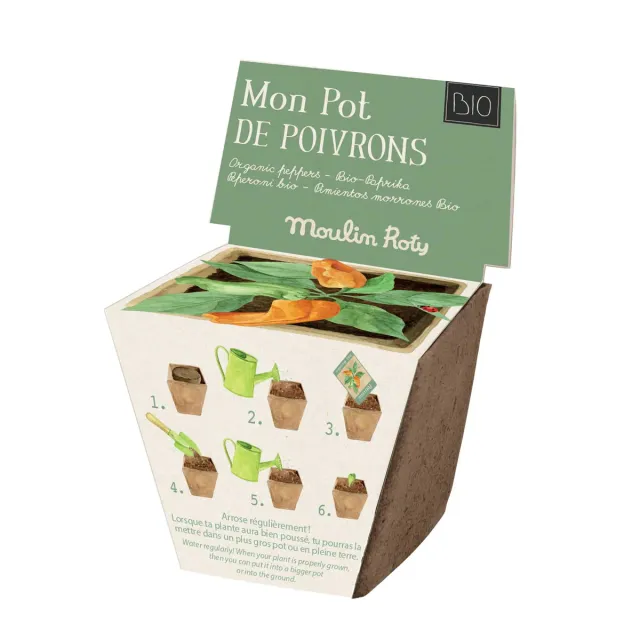 Moulin Roty Le Jardin kit giardinaggio peperoni