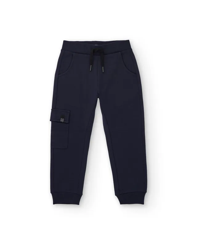 Tuc Tuc jogger bimbo blu navy in felpa