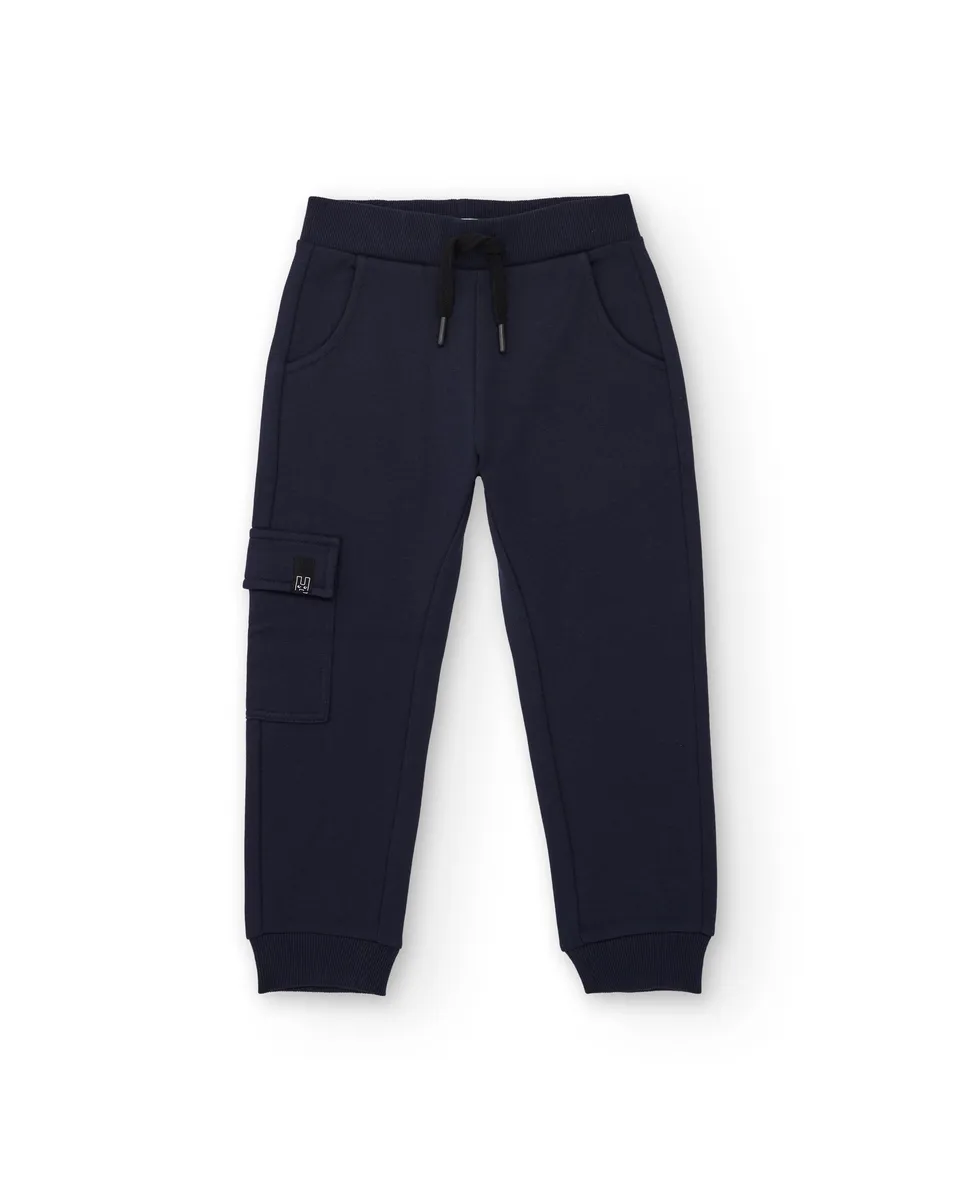 Tuc Tuc jogger bimbo blu navy in felpa