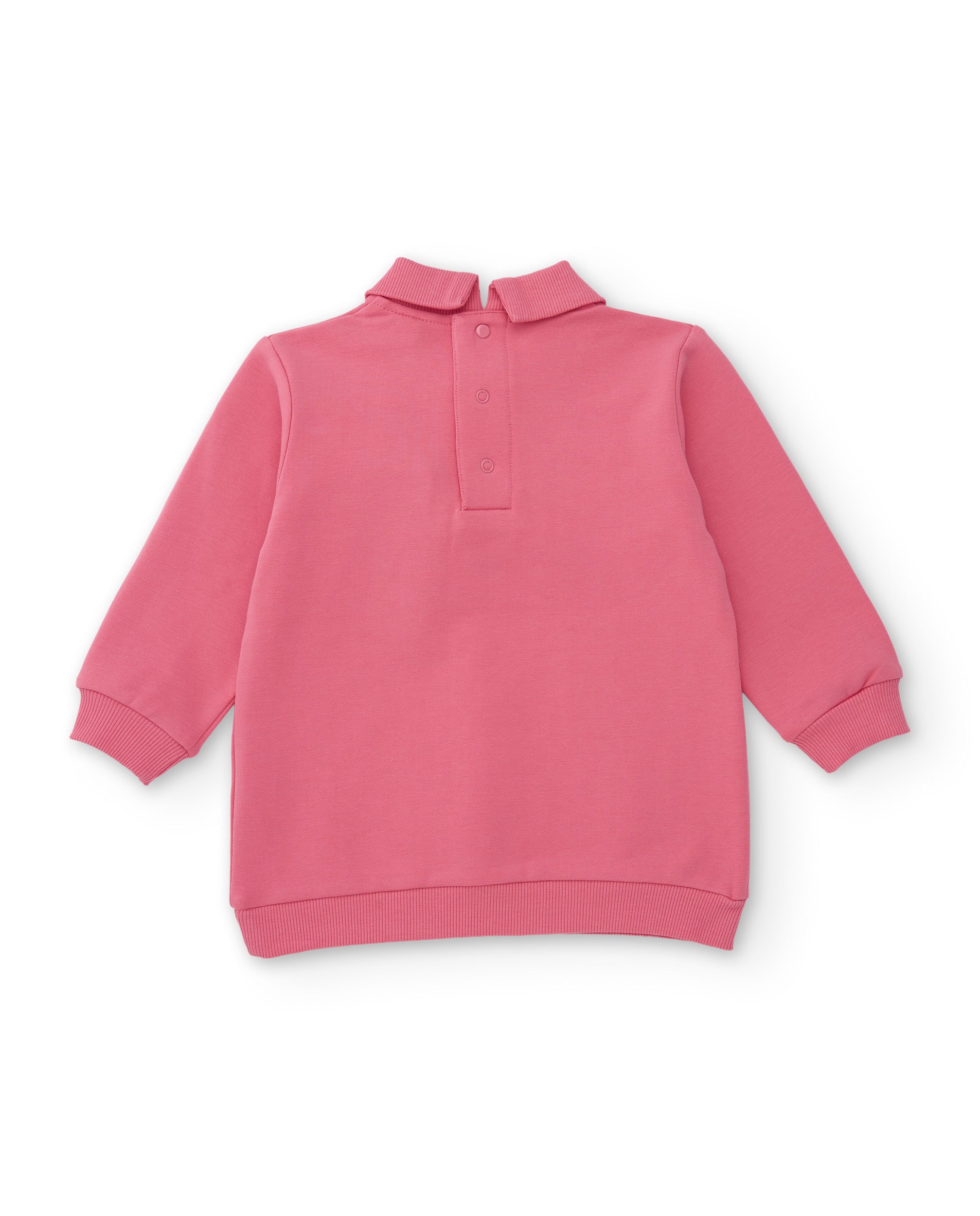 Tuc Tuc vestito bambina rosa in pile caldo