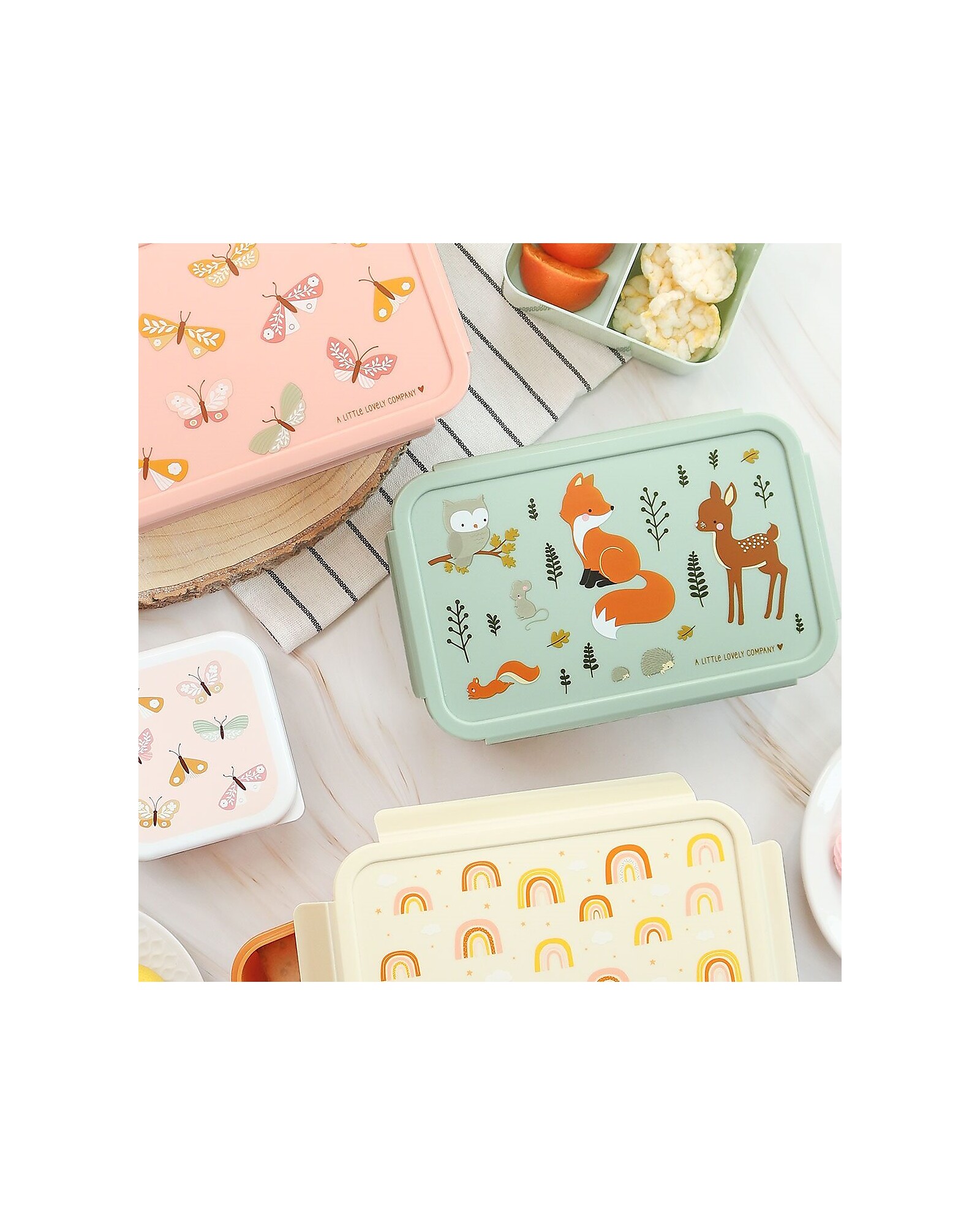 A Little Lovely Company Forest Friends portapranzo bento
