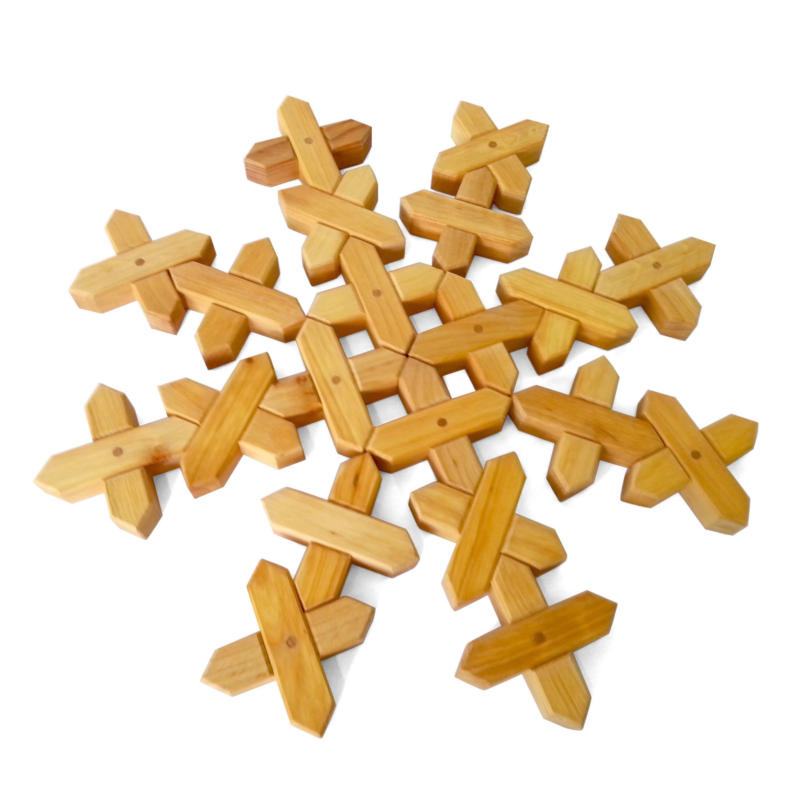 Bauspiel Xbricks 48 pezzi costruzioni legno naturale