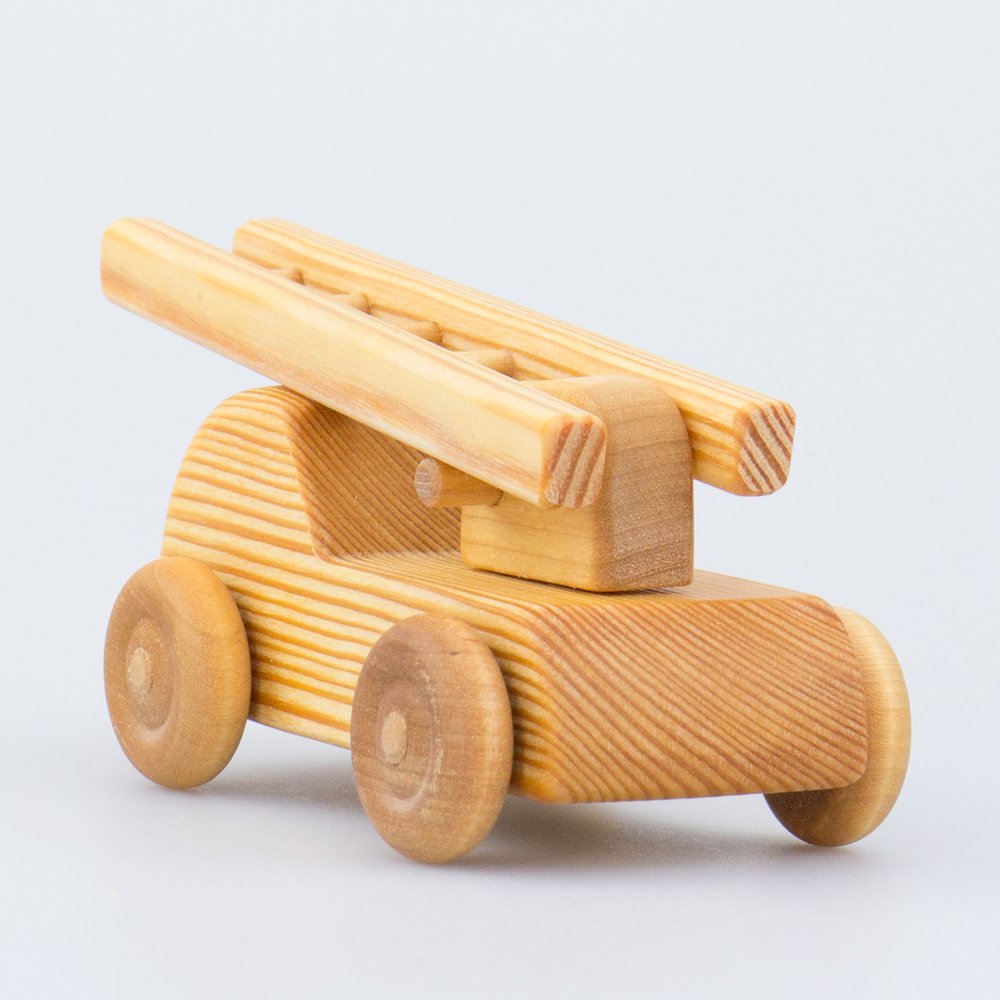 Drei Blatter Mini Auto Pompieri legno 13 cm