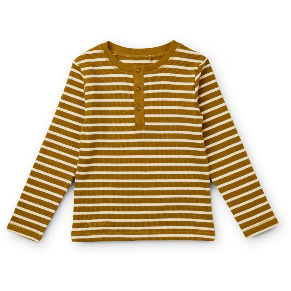 Liewood Wilhelm set maglia pantalone Golden Caramel cotone