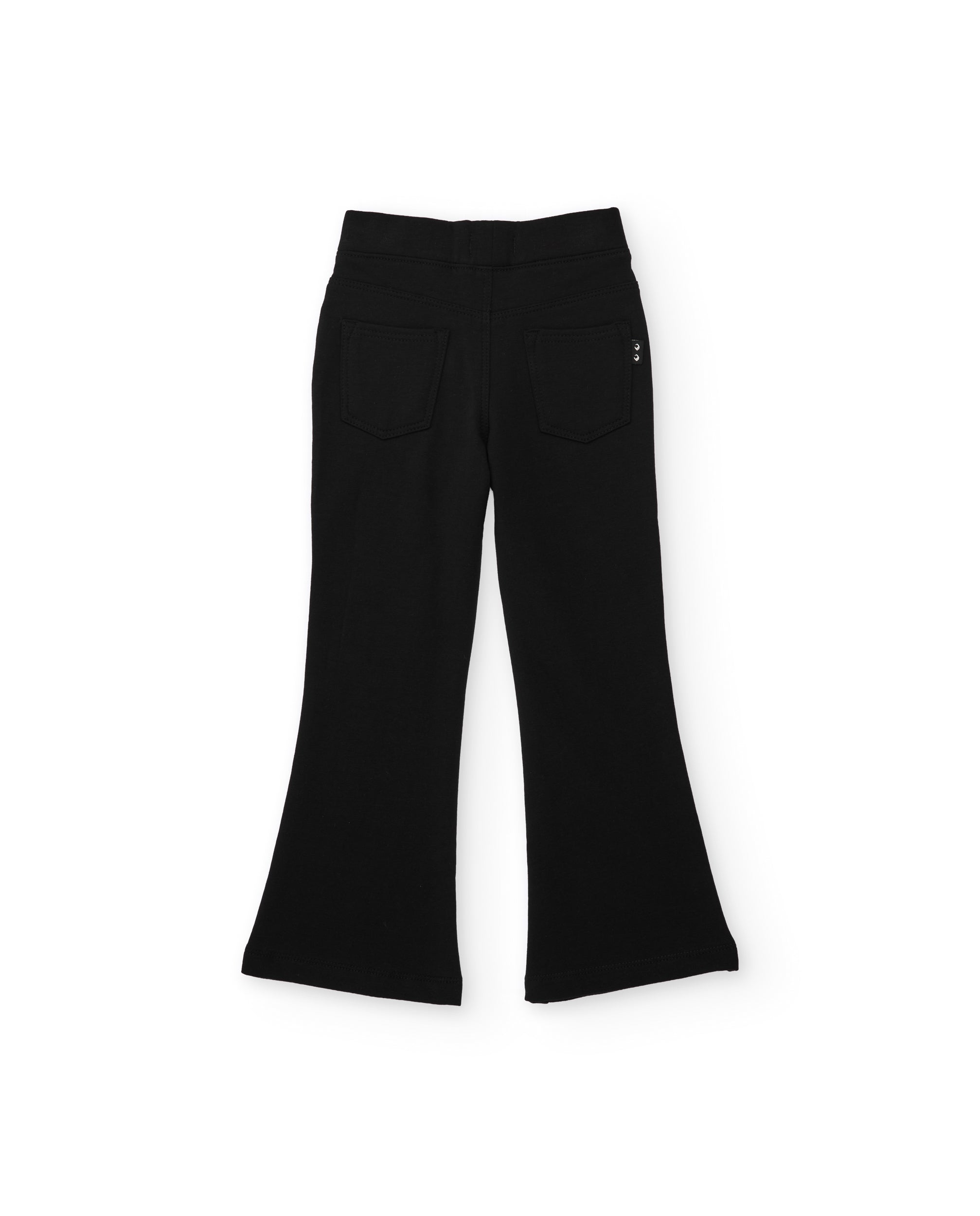 Tuc Tuc leggings felpati flare bambina neri caldi