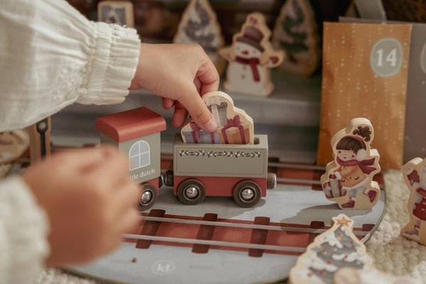 Little Dutch Trenino Natale calendario avvento legno 24 pezzi