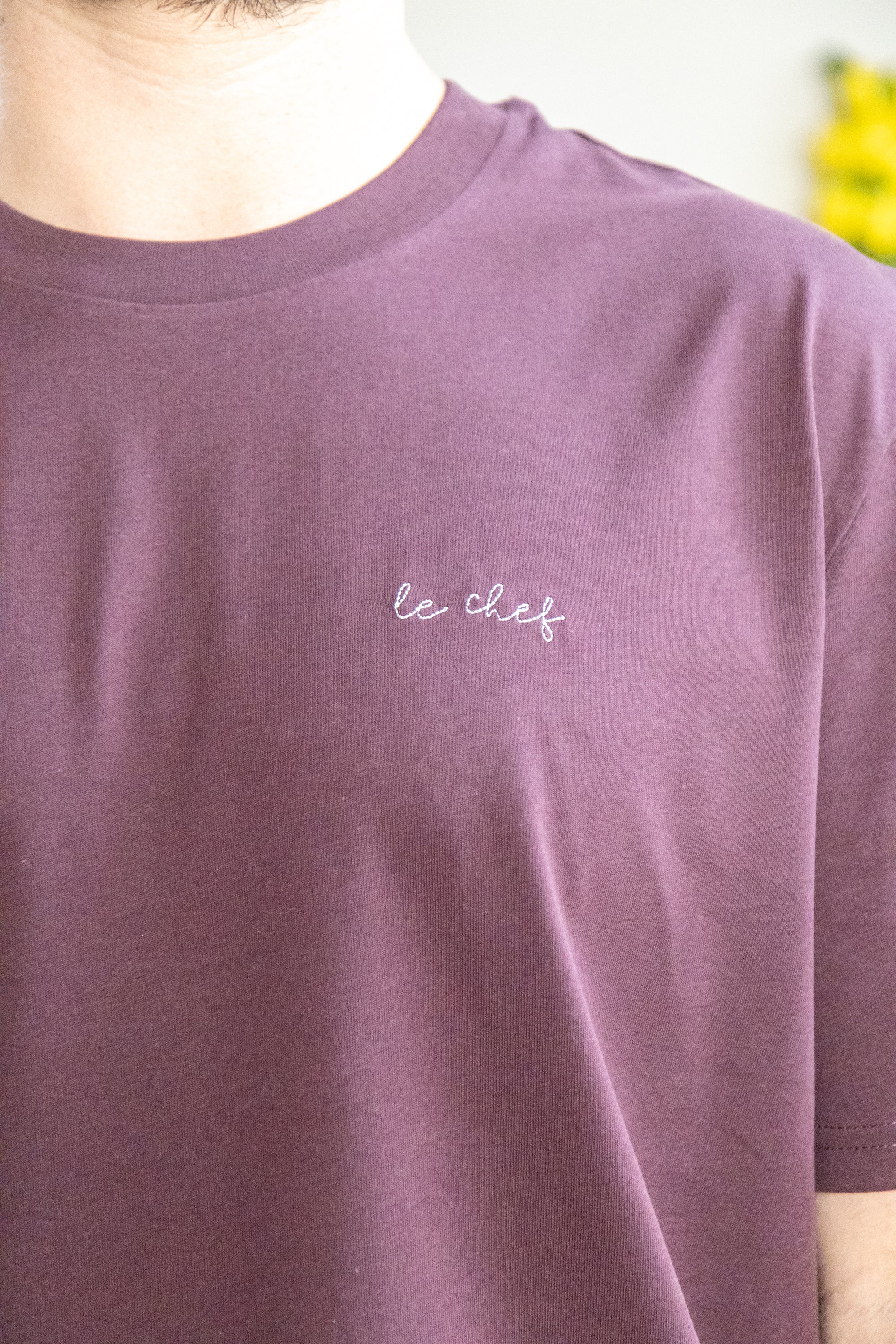 Ella and Rapha Le Chef t-shirt uomo marrone cotone organico