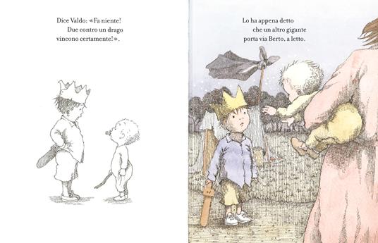 Il Castoro Re Valdo e il drago libro brossura
