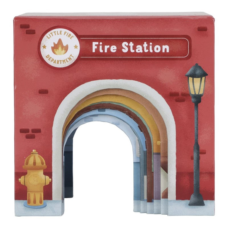 Little Dutch torre impilabile cubi cartone macchinine 6 pezzi