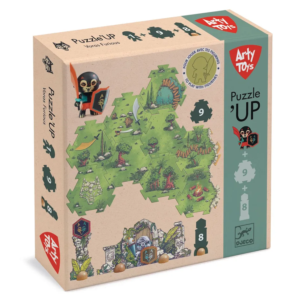 Djeco Arty Toys Voras Furious puzzle 9 pezzi
