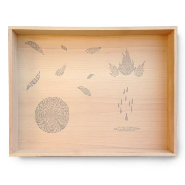 Grapat Cornice vassoio gioco legno 45x62 cm