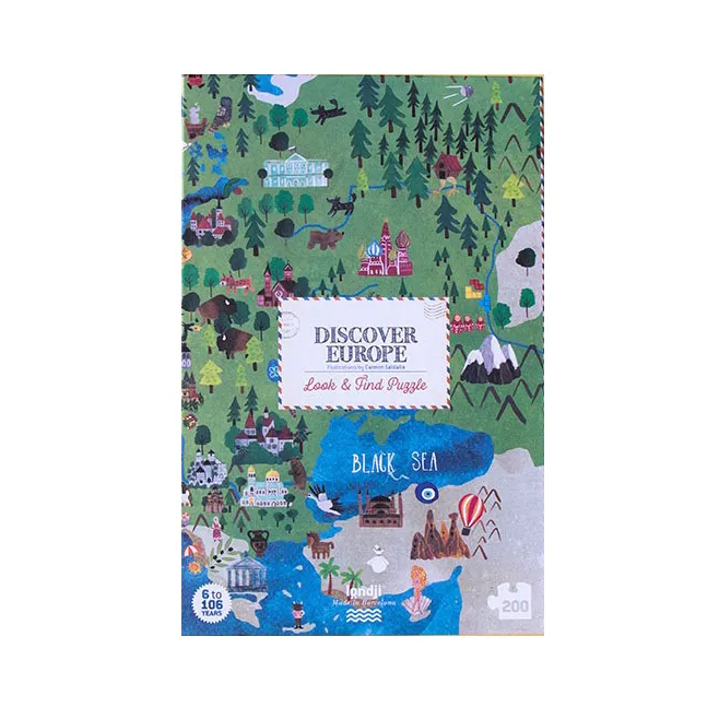 Londji Discover Europe puzzle 200 pezzi mappa Europa