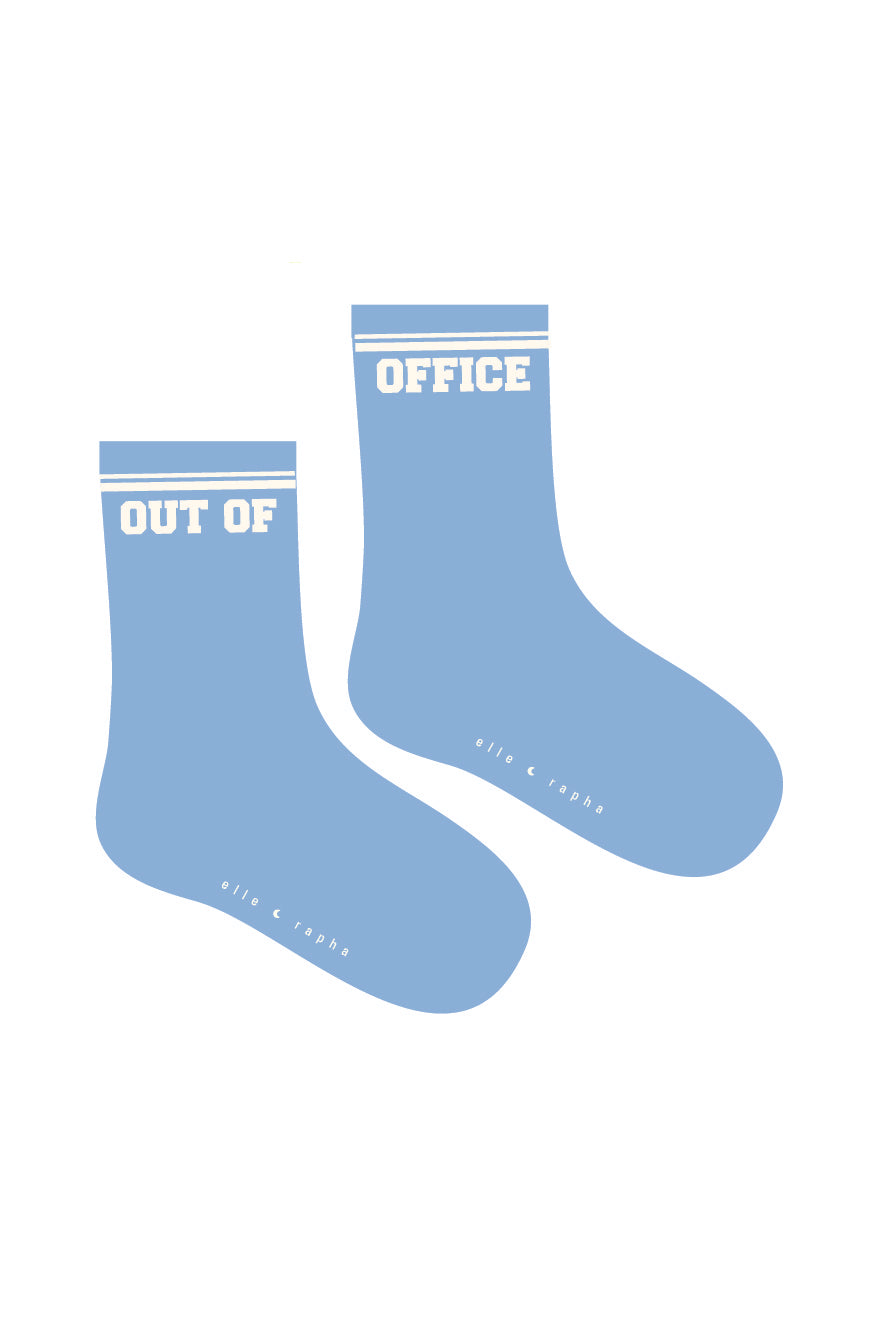 Ella and Rapha Out of Office calzini blu cotone 37-41