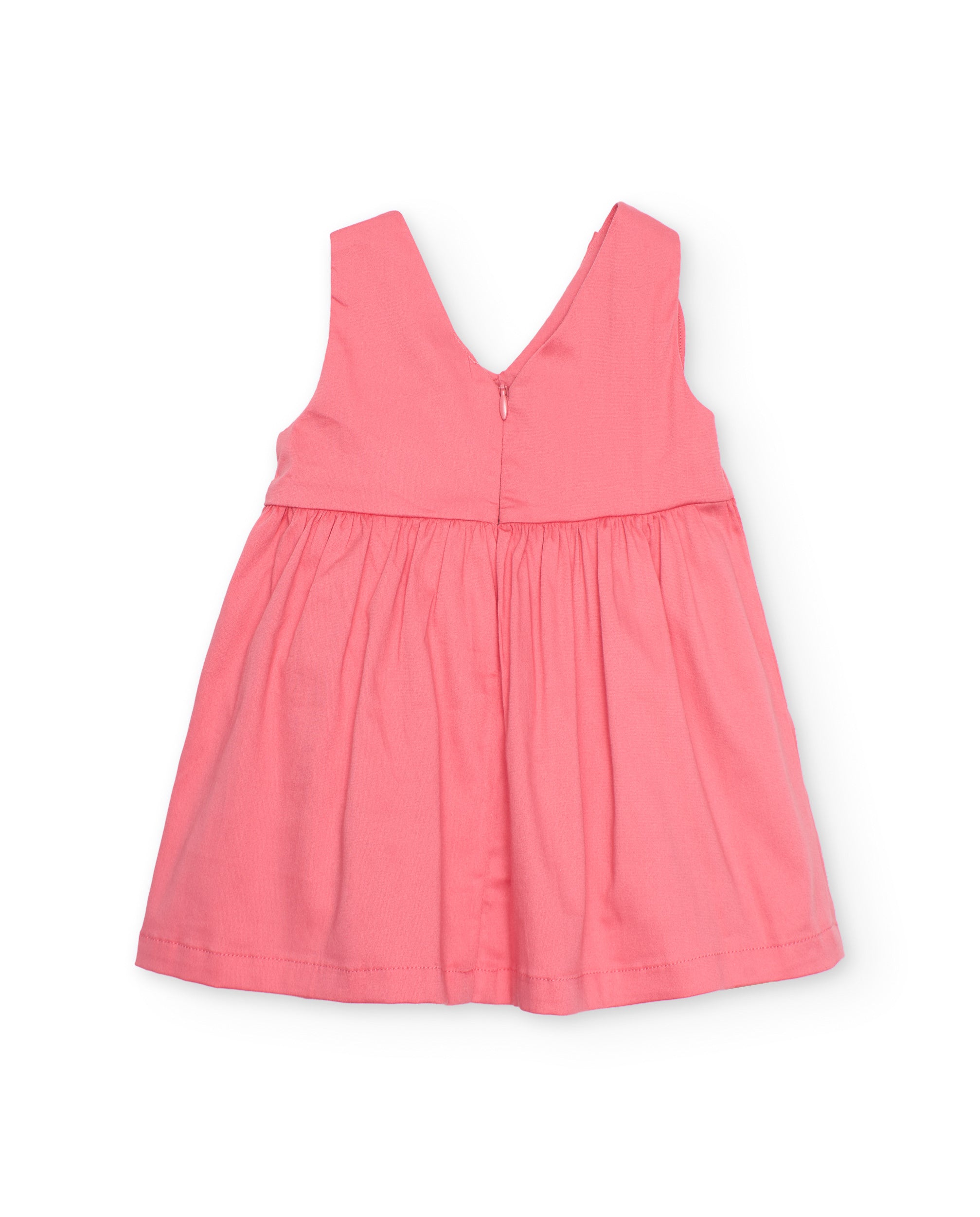 Tuc Tuc Vestito Bambina Rosa Corallo con Volant Leggero