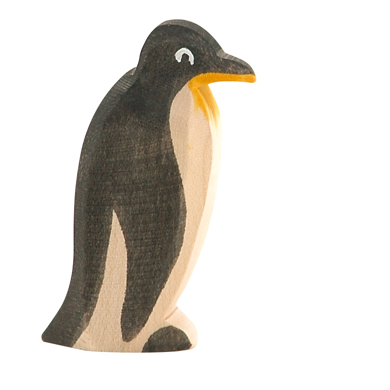 Ostheimer Pinguino figura in legno 7 cm pittura atossica