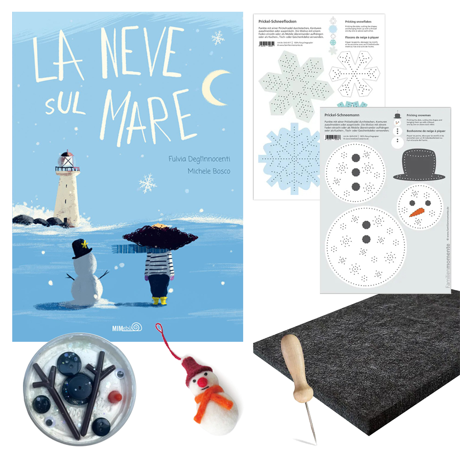 PlayKitBaboo La neve sul mare kit attività inverno
