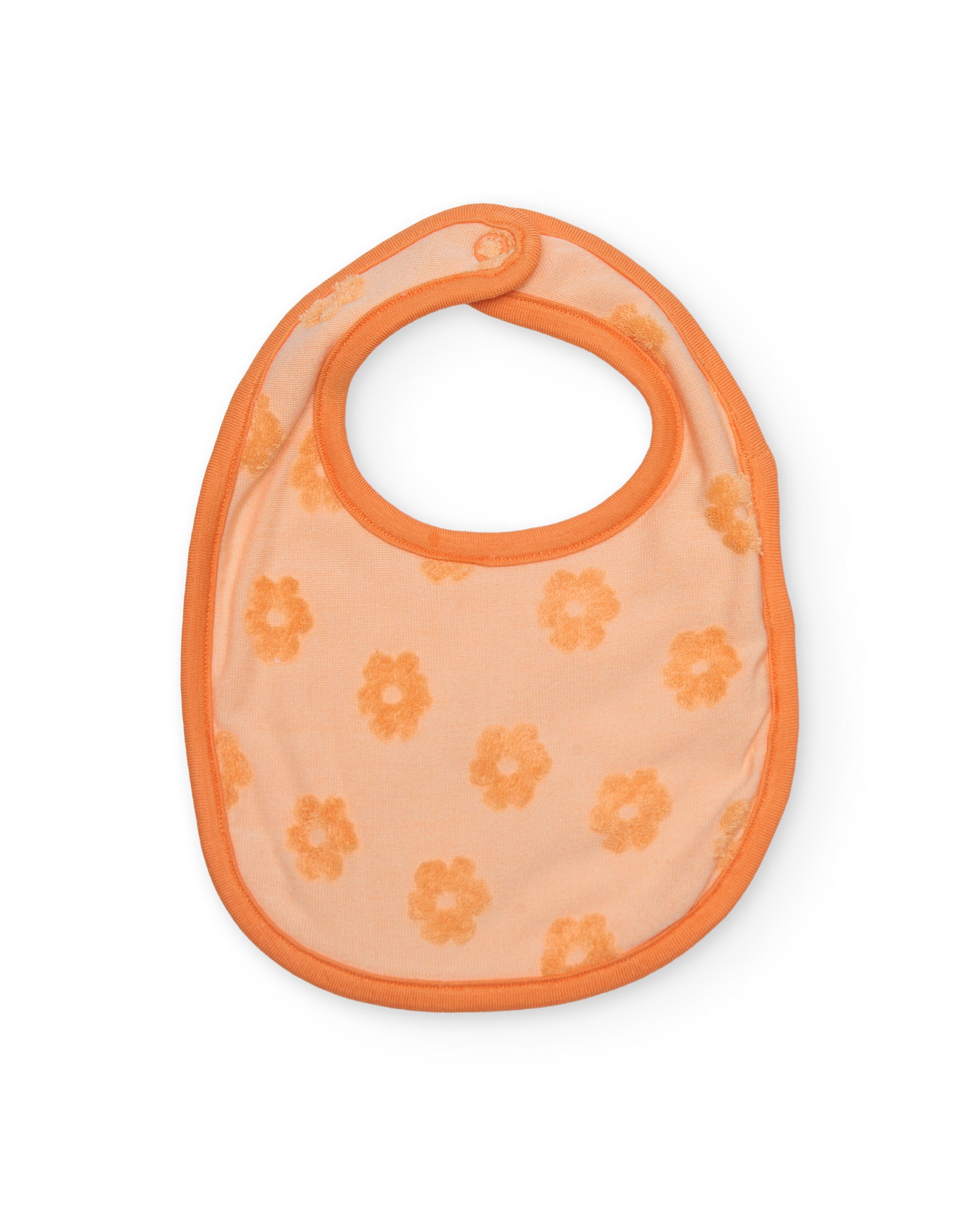 Tuc tuc bavaglini neonata arancioni 2 pezzi giraffe