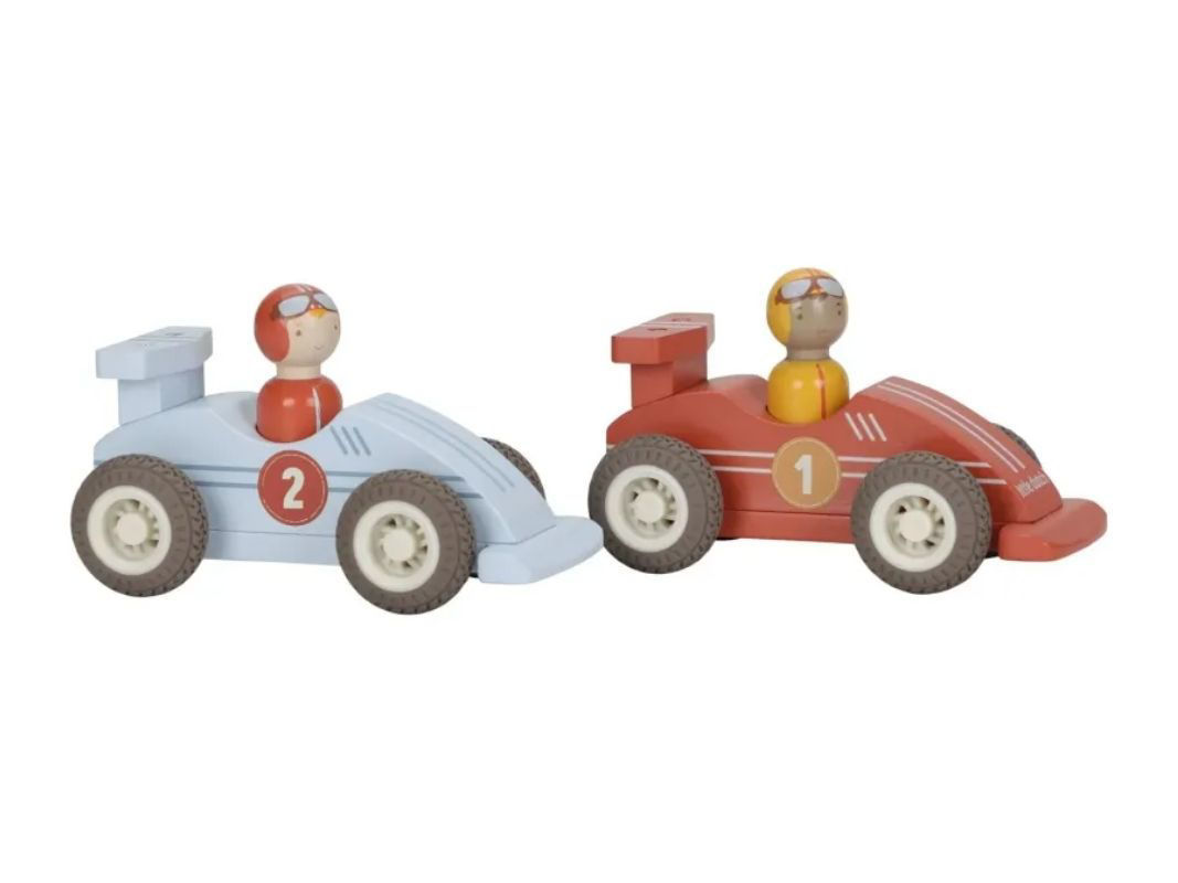Little Dutch Set macchine da corsa a retrocarica 2 macchinine legno
