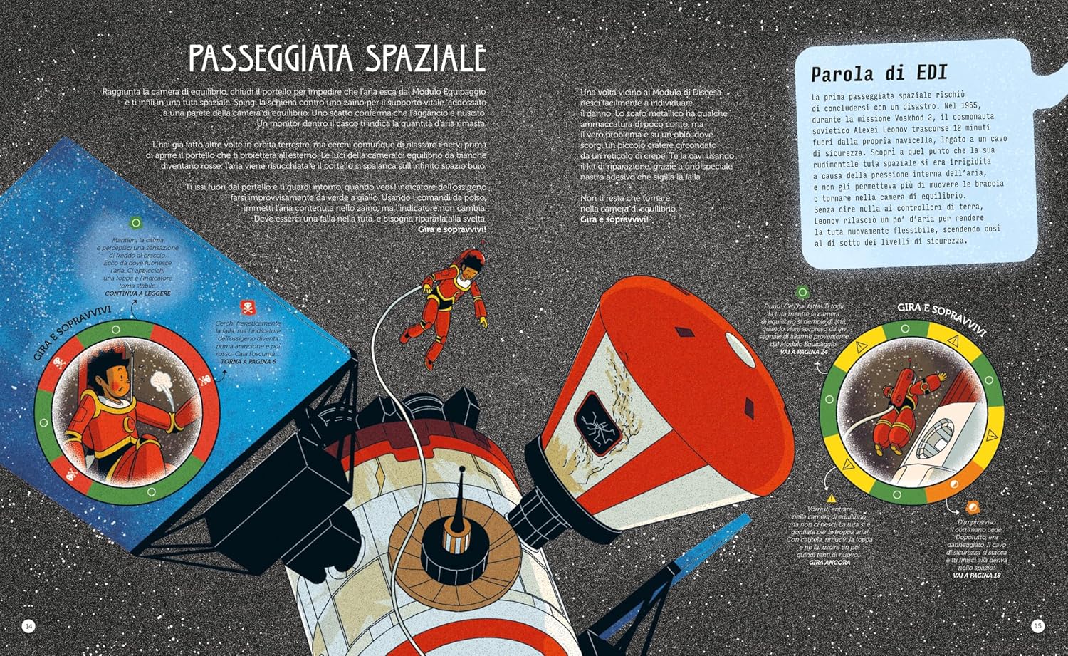 L'Ippocampo Gira e sopravvivi Sperduto spazio libro game