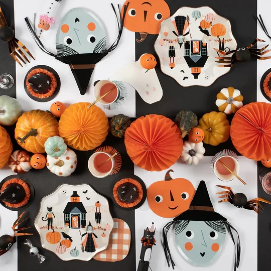 Meri Meri Strega piatti sagomati 8 pezzi Halloween