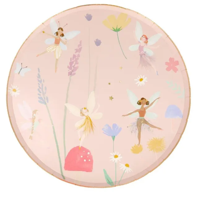 Meri Meri Fairy Dinner piatti carta 8 pz 27 cm