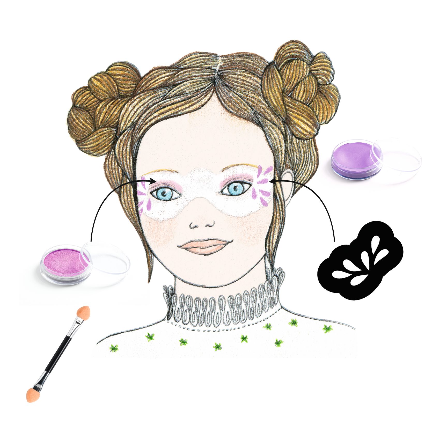 Djeco Make Up Pearl set trucchi viso 4-7 anni